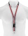 Great 1 Thin Red Line American Flag Office Lanyard Badge and ID Holder