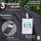 Specialist ID Hard Plastic 3 Card Badge Holder with Retractable Reel Retracting ID Lanyard Features Belt Clip Carabiner Rigid Vertical CAC Holder Top Load Holds Three Cards by Black