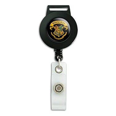 GRAPHICS & Harry Potter Ilustrated Hogwarts Crest Lanyard Retractable Reel Badge ID Card Holder
