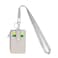 HASFINE ID Badge Holder with Lanyard2 Sided 5 Card Slots ID Card Holder Wallet with PU Leather Zipper Pocket and Detachable Keychain Lanyard for Teens Men WomenGray
