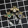 Heyah 3 Pack Bling Rhinestone Bee Badge Reel Holder Lightweight ID Badge Holder Retractable Women Nurse Name Badge Holder Belt Clip