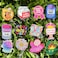 Hotlea 12 PCS Funny Badge Reels Bulk Cute Nurse Badge Holders Retractable Id Clip Colorful Nursing Medical Asssitants RN LPN CNA Buddy Accessories for Work