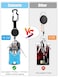 Coinarin ID Badge Holder Retractable Clip Heavy Duty Carabiner Badge Reels Retractable Lanyard Keychain with Tactical Work Cards Holder Key Ring and Lobster Claw Clasp
