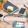 Azrra ID Badge Holder with Lanyard Vertical Flower ID Badge Card Holder with 1 Clear ID Window 4 Credit Card Slots and a Detachable Neck Lanyard Floral Pattern 3