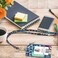 Azrra ID Badge Holder with Lanyard Vertical Flower ID Badge Card Holder with 1 Clear ID Window 4 Credit Card Slots and a Detachable Neck Lanyard Floral Pattern 3