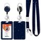 Boutilon ID Badge Holder with LanyardRetractable ID Badge Card Holders Detachable Neck Lanyard Strap with Badge Reel and Vertical ID Holder for Nurse Students Teachers Office StaffMeteor