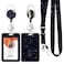 Boutilon ID Badge Holder with LanyardRetractable ID Badge Card Holders Detachable Neck Lanyard Strap with Badge Reel and Vertical ID Holder for Nurse Students Teachers Office StaffStarry Sky