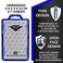 ID Stronghold RFID Blocking Secure Badge Holder Duolite 2 Card ID Holder Poly Carbonate Heavy Duty Hard Plastic ID Badge Holder USA Molded and Assembled FIPS 201 Approved Blue