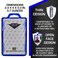 ID Stronghold RFID Blocking Secure Badge Holder Duolite 2 Card ID Holder Poly Carbonate Heavy Duty Hard Plastic ID Badge Holder USA Molded and Assembled FIPS 201 Approved Blue