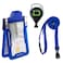 ID Stronghold Secure Badgeholder Classic 1 Card ID Badge Holder with Lanyard and Retractable Reel RFID Blocking Badge Holder Made in The USA 1 BlueBlue