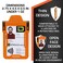 ID Stronghold Identity Stronghold Secure RFID Badge Holder for 1 Card Heavy Duty Hard Plastic ID Badge Holder USA Molded and Assembled FIPS 201 Approved RFID Blocking Security Orange
