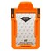 ID Stronghold Identity Stronghold Secure RFID Badge Holder for 1 Card Heavy Duty Hard Plastic ID Badge Holder USA Molded and Assembled FIPS 201 Approved RFID Blocking Security Orange