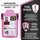ID Stronghold Identity Stronghold Secure RFID Badge Holder for 1 Card Heavy Duty Hard Plastic ID Badge Holder USA Molded and Assembled FIPS 201 Approved RFID Blocking Security Pink
