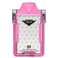 ID Stronghold Identity Stronghold Secure RFID Badge Holder for 1 Card Heavy Duty Hard Plastic ID Badge Holder USA Molded and Assembled FIPS 201 Approved RFID Blocking Security Pink