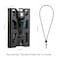 Indoula 2 Pack Badge Holder with Metal Clip Lanyard Holds 14 Cards