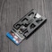 Indoula 2 Pack Badge Holder with Metal Clip Lanyard Holds 14 Cards
