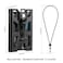 Indoula Badge Holder with Metal Clip Lanyard Holds 14 Cards 1 Pack