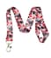 LanyardLanyard Japanese Art Lanyard Keychain ID Badge Holder Red Black Scenic Crane Cherry Blossom Seigaiha Wave Pattern Neck Strap for Work Office Women Men