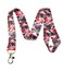 LanyardLanyard Japanese Art Lanyard Keychain ID Badge Holder Red Black Scenic Crane Cherry Blossom Seigaiha Wave Pattern Neck Strap for Work Office Women Men