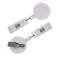 JBKHDTB 5 Pack Retractable ID Badge Holder Reels with Swivel Alligator Clip Bulk Pack Premium BadgeWhite