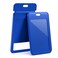 JINEASY ID 2 Pack Royal Blue Hard Plastic ID Badge Holder Vertical ID Holder for Lanyard