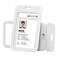 JINEASY ID 2 Pack White Hard Plastic ID Badge Holder Vertical Lanyard ID Card Case