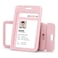 JINEASY ID 2 Pack Work ID Badge Holder Hard Plastic Vertical ID Badge Protector Pink