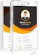 KTRIO ID Badge Holder Clear Acrylic Card Holder with Thumb Slot Holds 2 Cards Vertical Badge Holder for Nurses Students Office Staff 2 Pack