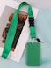 moxunmo Lanyard ID Holder Green Lanyard for Keys ID Badges Keychain Vertical Name Badge Holder with Clip