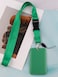 moxunmo Lanyard ID Holder Green Lanyard for Keys ID Badges Keychain Vertical Name Badge Holder with Clip