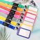 moxunmo Lanyard ID Holder Red Lanyard for Keys ID Badges Keychain Vertical Name Badge Holder with Clip