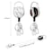 LONNAONE Lanyard with Badge HolderRetractable Badge Reel with Detachable Neck Lanyard Strap and Vertical ID Holder for Nurse Doctor Students Office Staff Lanyard Classcial White Marble