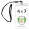 Specialist ID Lanyards with 4X7 Extra Large Ticket Holders for Pit Passes and Playoff Games Pack of 10 Black