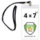 Specialist ID Lanyards with 4X7 Extra Large Ticket Holders for Pit Passes and Playoff Games Pack of 10 Black