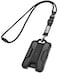 LIUGX Badge Holder with Heavy Duty Breakaway Lanyard Carbon FiberTexture Durable ID Card Holder Holds 6 Cards with Quick Release Detachable Buckle Metal Clip American Flag