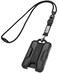 LIUGX Badge Holder with Heavy Duty Breakaway Lanyard Carbon FiberTexture Durable ID Card Holder Holds 6 Cards with Quick Release Detachable Buckle Metal Clip American Flag