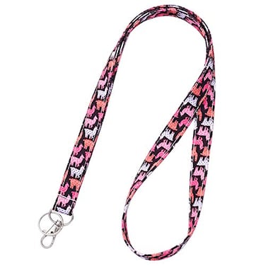 LParkin Llama Gifts Keychain ID Badge Holder Cotton Fabric Preschool Lanyard Teacher Coworker Gift for Her Boss