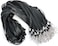 LOCONHA 100 Pack black lanyards Lanyards for Id Badges Lanyards Safety Badge Lanyard 18 with Swivel Hook 100 Black