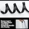 LOCONHA 100 Pack black lanyards Lanyards for Id Badges Lanyards Safety Badge Lanyard 18 with Swivel Hook 100 Black