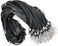 LOCONHA 100 Pack black lanyards Lanyards for Id Badges Lanyards Safety Badge Lanyard 18 with Swivel Hook 100 Black