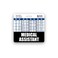 Scrubs and Medical Assistant Badge Buddy Horizontal wHeight Weight Conversion Charts Standard Black