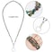 Miayon Beaded Lanyards ID Lanyard Badge Holder for Women Teacher Neck Bead Chain Lanyards for Glasses Card Holder Face Mask Cellphone