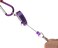 Micro Trader s 2 X Purple Retractable Key Chain Badge Reel Carabiner Recoil Holder Pass Id Card