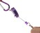 Micro Trader s 2 X Purple Retractable Key Chain Badge Reel Carabiner Recoil Holder Pass Id Card