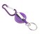 Micro Trader s 2 X Purple Retractable Key Chain Badge Reel Carabiner Recoil Holder Pass Id Card