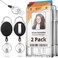 MIFFLIN Mifflin Rigid ID Badge Holder wRetractable Reel Clip Clear 2 Pack Horizontal or Vertical Heavy Duty Name Card Reels for Work Identification Badges
