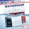 MIFFLIN USA Card Protector Clear 4x3 Inches 50 Pack Waterproof and Resealable Horizontal Plastic ID Name Badge Holders