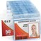 MIFFLIN USA Card Protector Clear 4x3 Inches 50 Pack Waterproof and Resealable Horizontal Plastic ID Name Badge Holders