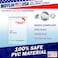 MIFFLIN MifflinUSA Plastic Waterproof ID Badge Holders Clear 225x35 Inch 10 Pack Vertical Hanging Name Card Holder with Zipper Resealable Bulk Nametag Holders