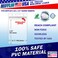 MIFFLIN MifflinUSA Plastic Waterproof ID Badge Holders Clear 225x35 Inch 10 Pack Vertical Hanging Name Card Holder with Zipper Resealable Bulk Nametag Holders